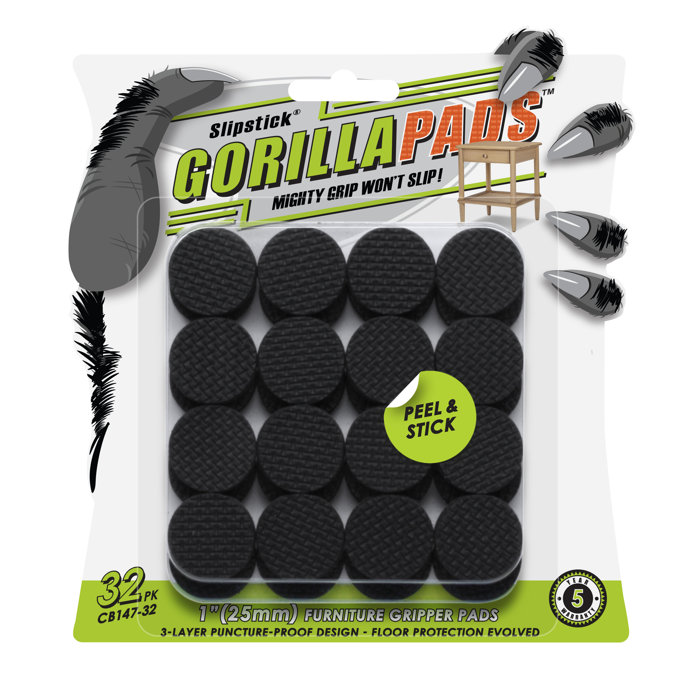Slipstick Gorillapads Cb147 Non Slip Furniture Pads/Gripper Feet (Set